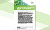 Cover of the report Guidance on the provision of support for m edically and s ocially vulnerable populations in EU/EEA countries and the United Kingdom during the COVID 19 pandemic