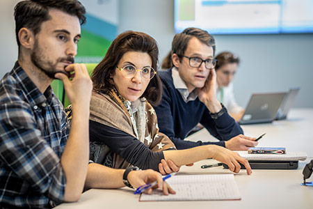 colleagues having a meeting