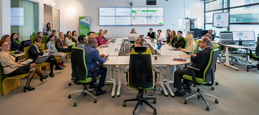 colleagues having a meeting