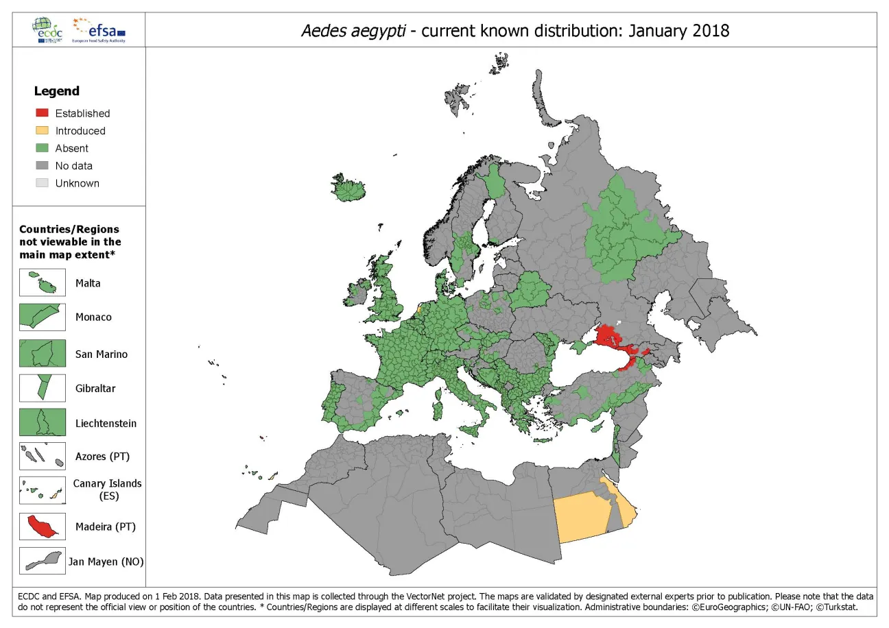 Aedes_aegypti distribution January 2018