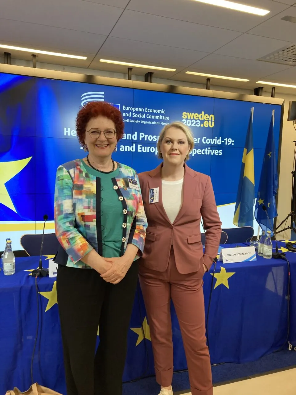 Andrea Ammon and Lena Hallengren