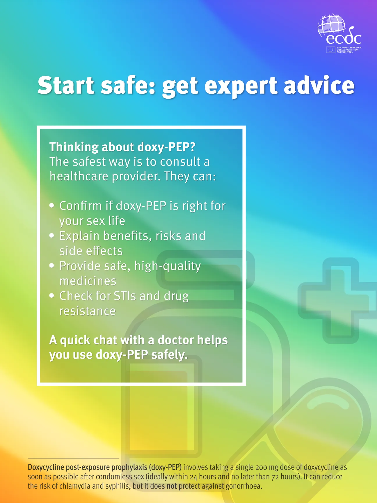 Social media card - Start safe: Get expert advice