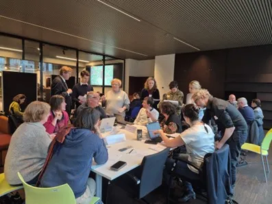 Working groups during simulation exercise in Brussels