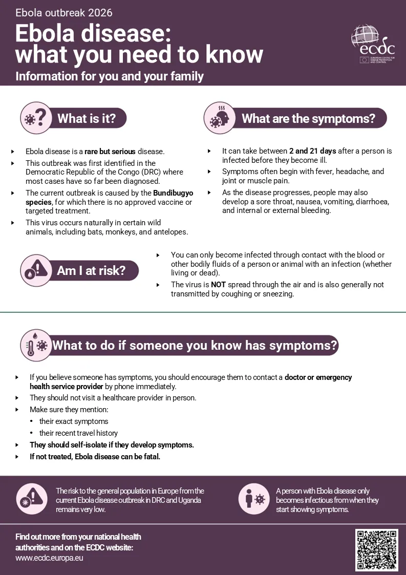 Ebola disease awareness leaflet