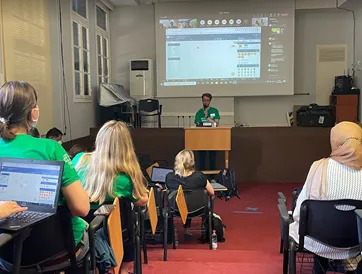 Lesson during the module