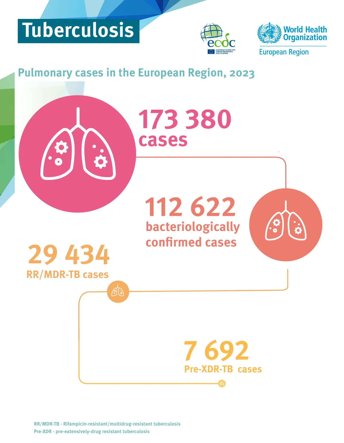 Pulmonary TB cases in the European Region, 2023