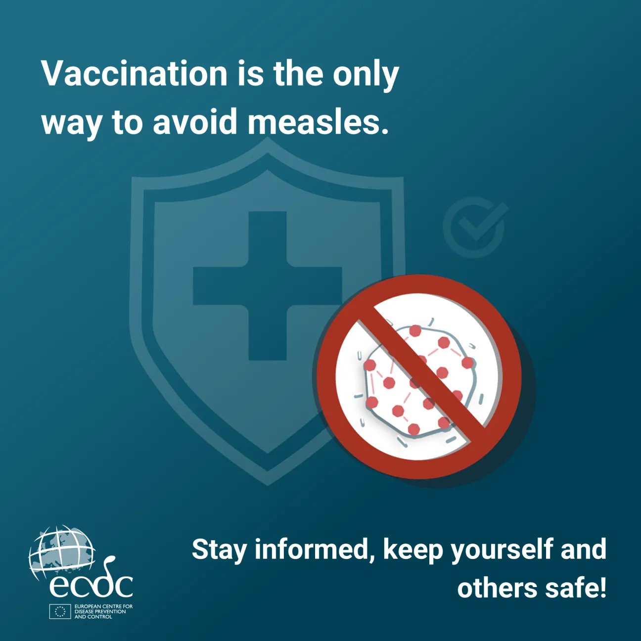 Social media card: Only vaccines prevent measles