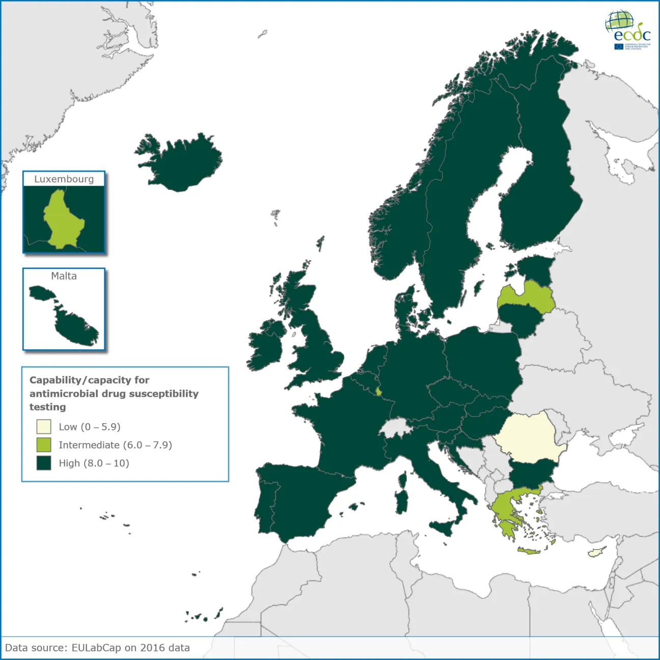 Target 1.4. Antimicrobial drug susceptibility testing 2016