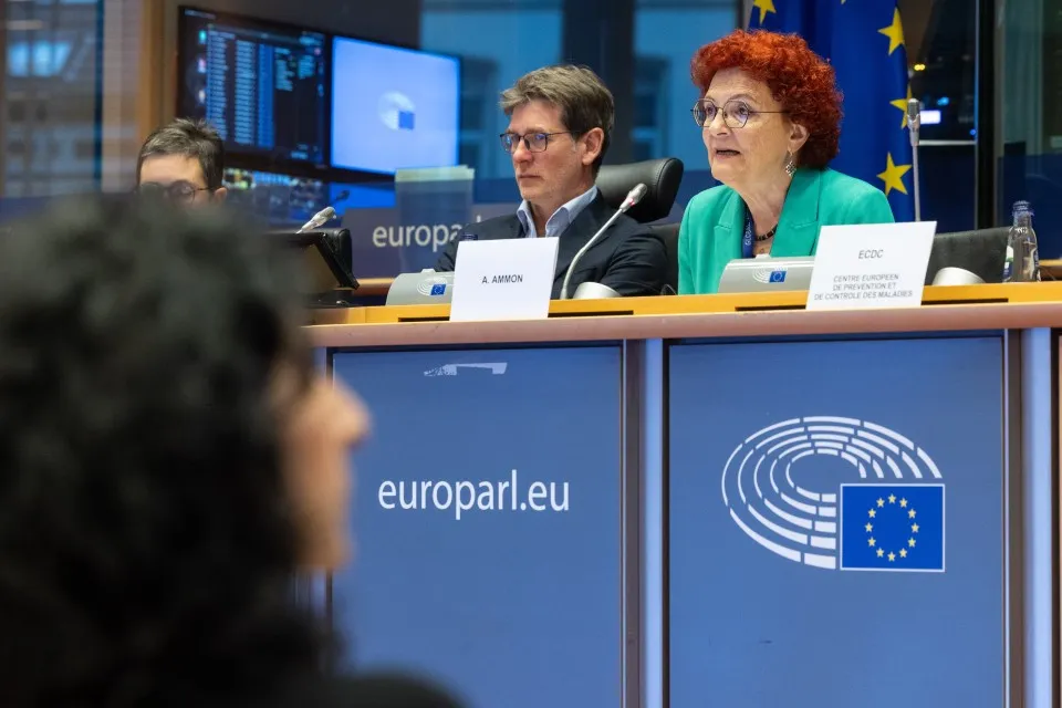 Andrea Ammon with ENVI Committee