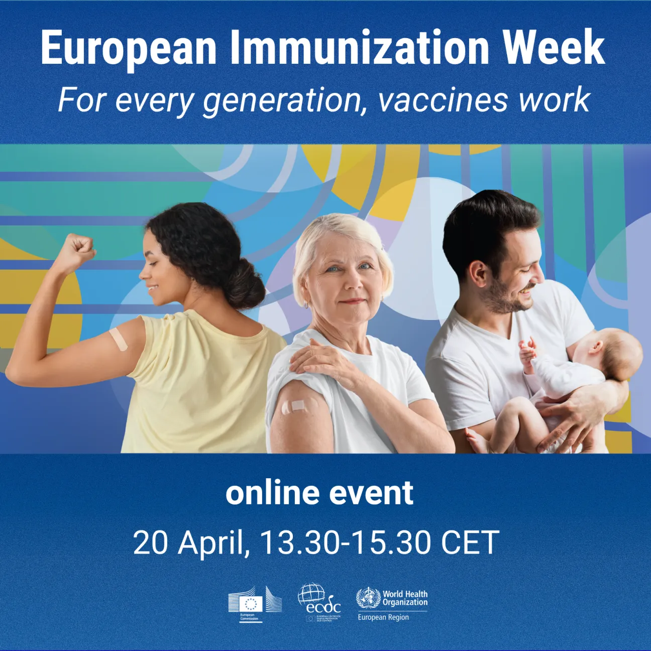 Card advertising the European Immunization Week event