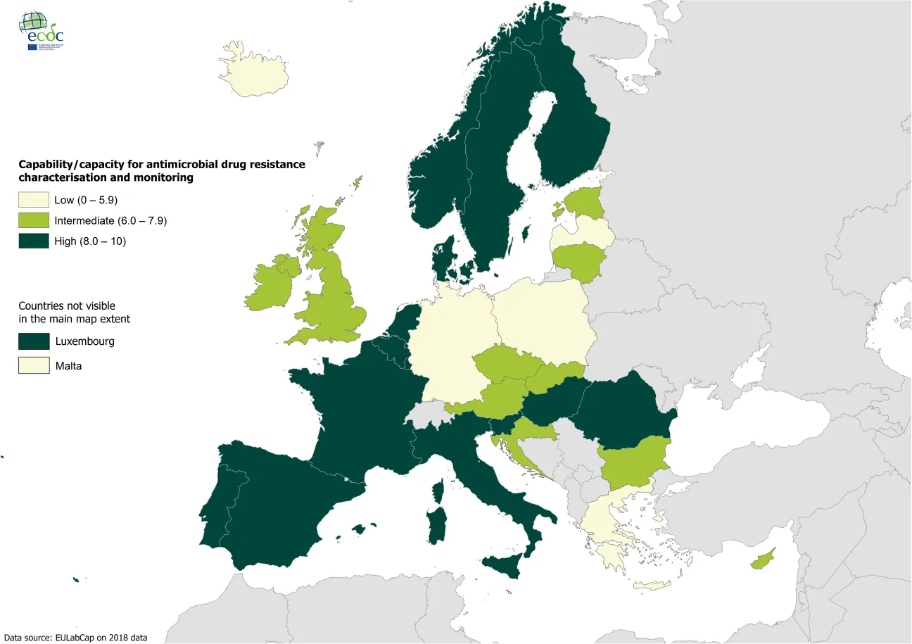 Target 2.4 - Antimicrobial drug resistance characterisation and monitoring 2018