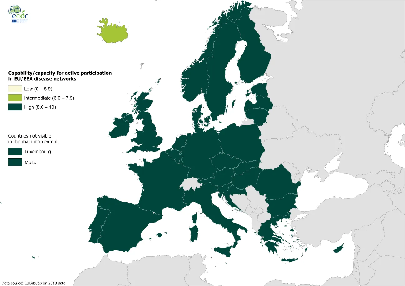 Target 3.2 - Active participation in EU/EEA disease networks 2018