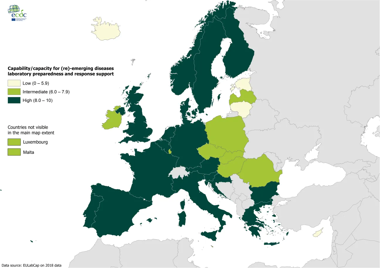 Target 3.4 - (Re)-emerging diseases laboratory preparedness and response support 2018