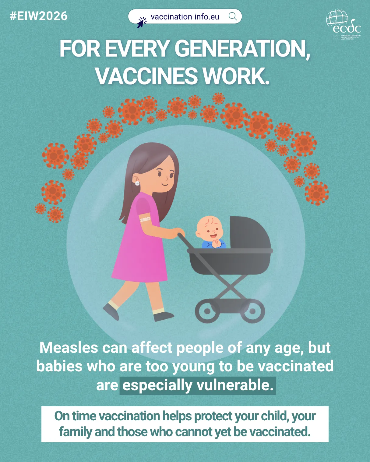 Social media card: For every generation, vaccines work - vulnerable people