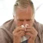 Sick senior man