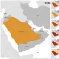 Distribution of confirmed cases of MERS by place of infection and year of onset, January 2014 to August 2026