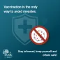 Social media card: Only vaccines prevent measles