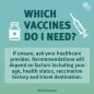 Which vaccines do I need?