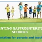 Cover of presentation about gastroenteritis in schools for parents and teachers