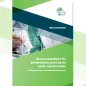Cover of the report: "Recommendations for preparedness planning for public health threats"