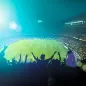 Football spectators in a stadium