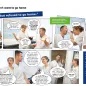 Photo comic to promote seasonal influenza vaccination sick doctor 