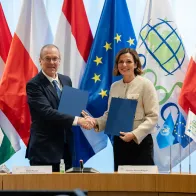 ECDC Director Pamela Rendi-Wagner and Regional Director of WHO/Europe Hans Kluge