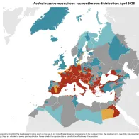 Aedes invasive mosquitoes - current known distribution: April 2026