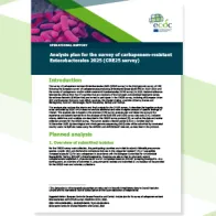 Analysis plan for the survey of carbapenem-resistant Enterobacterales 2025 cover.png