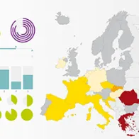 Map showing surveillance data