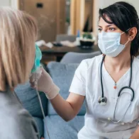 Elderly in care home