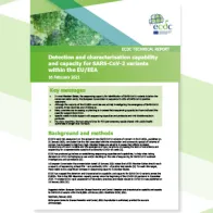 Cover: Detection and characterisation capability and capacity for SARS-CoV-2 variants within the EU/EEA