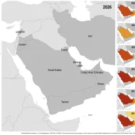 Distribution of confirmed cases of MERS by place of infection and year of onset, January 2014 to February 2026