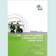 Cover of the ECDC AMR country visit report on Belgium, 2017