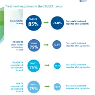 Infographic: Tuberculosis treatment outcomes in the EU/EEA, 2020