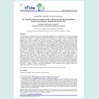 EFSA/ECDC European Union summary report on antimicrobial resistance in zoonotic indicator bacteria from humans, animals and food in 2013