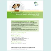 Ebola virus disease outbreak in Equateur Province