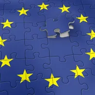 European Union flag as a puzzle