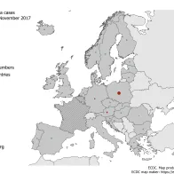 Distribution of rubella cases by country, November 2017 in EU/EEA countries