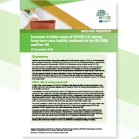Cover: Rapid Risk Assessment: Increase in fatal cases of COVID-19 among long-term care facility residents in the EU/EEA and the UK