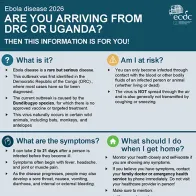 Ebola disease 2027 - leaflet for travellers