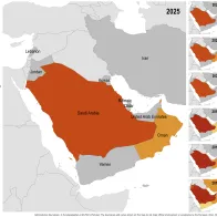 Distribution of confirmed cases of MERS by place of infection and year of onset, January 2013 – December 2025
