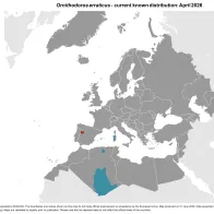 Ornithodorus erraticus - current known distribution: April 2026.png