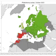 Phlebotomus ariasi - current known distribution: October 2023