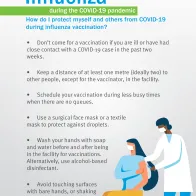 Poster: Influenza during the COVID-19 pandemic - protect yourself and others from COVID-19