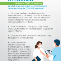 Poster: Influenza during the COVID-19 pandemic - why it's important to get vaccinated against influenza