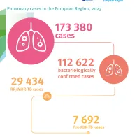 Pulmonary TB cases in the European Region, 2023