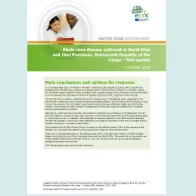 Cover of the RRA on Ebola in DRC, October 2018