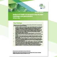 cover: Rollout of COVID-19 vaccines in the EU/EEA: challenges and good practice