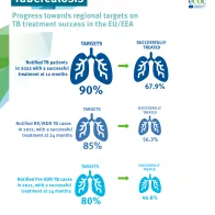 Tuberculosis treatment outcomes in the EU/EEA, 2023